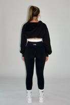 MILA MVMT Sportswear Josie Cropped Hoodie Black