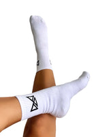 MILA MVMT Sportswear #MVMT Everyday Crew Socks in White.