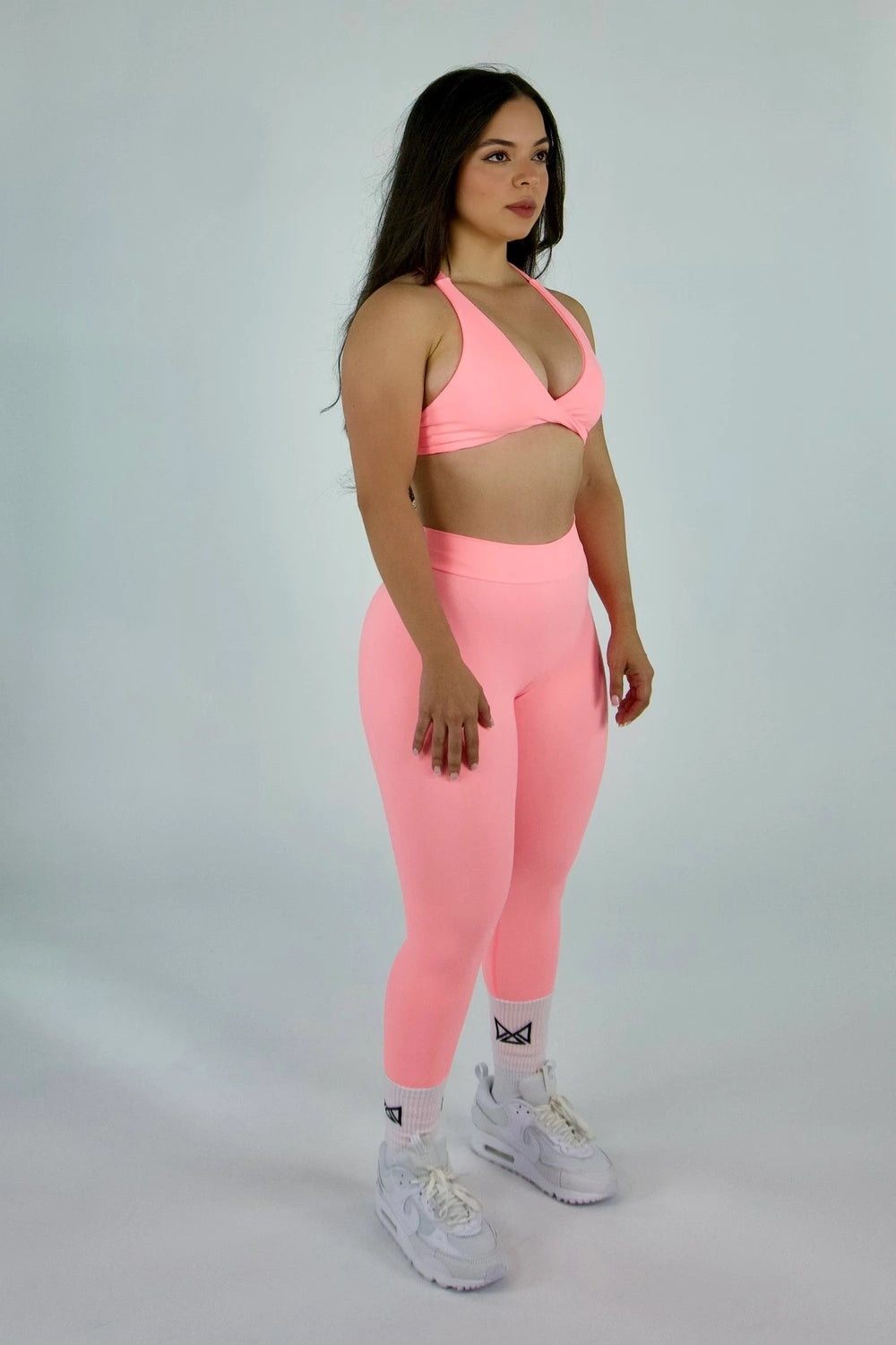 Mila MVMT Sportswear Ava Bra & Leggings Pink - Front side view