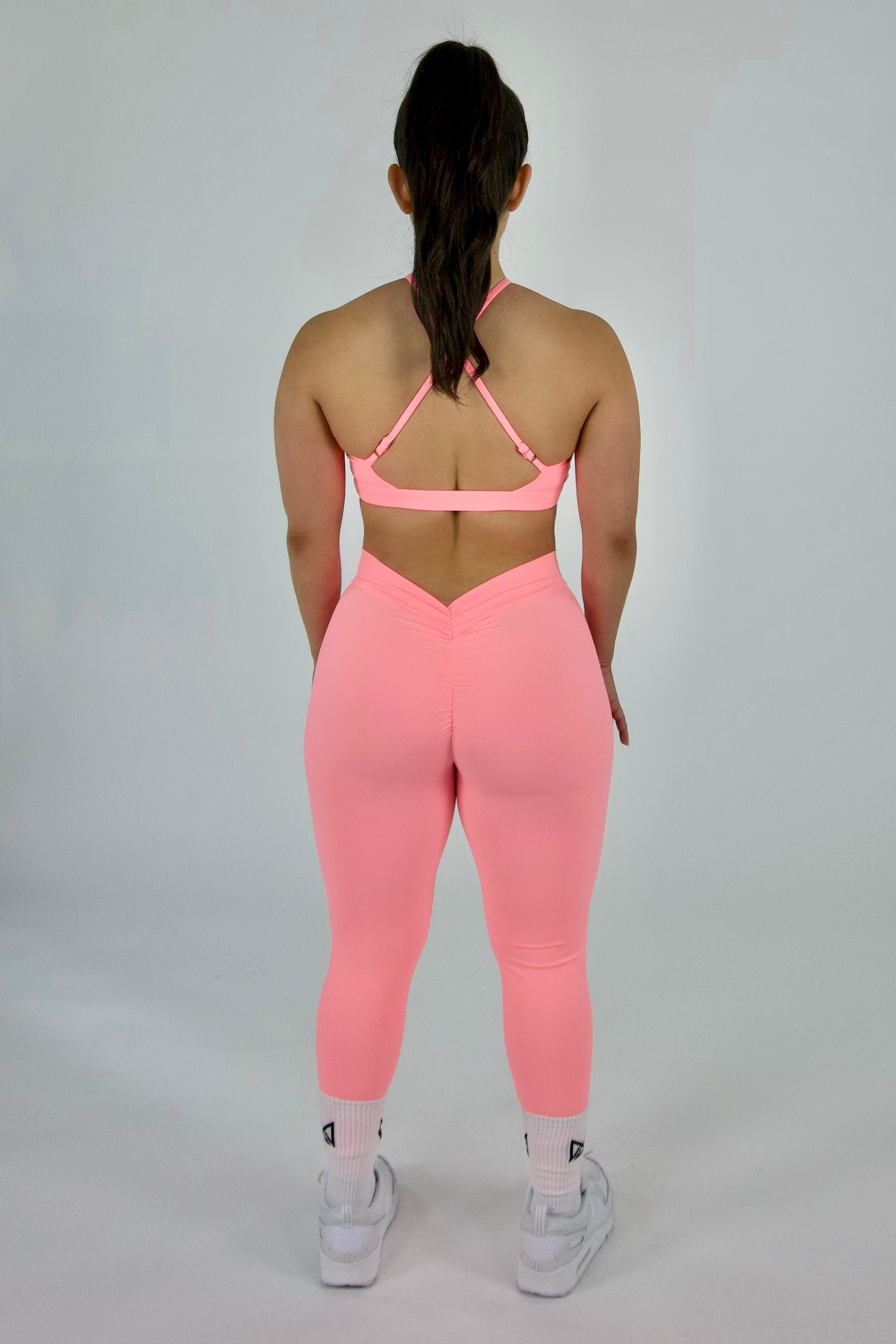 MILA MVMT Sportswear Sports Pia Bra & Ava Leggings Set Pink