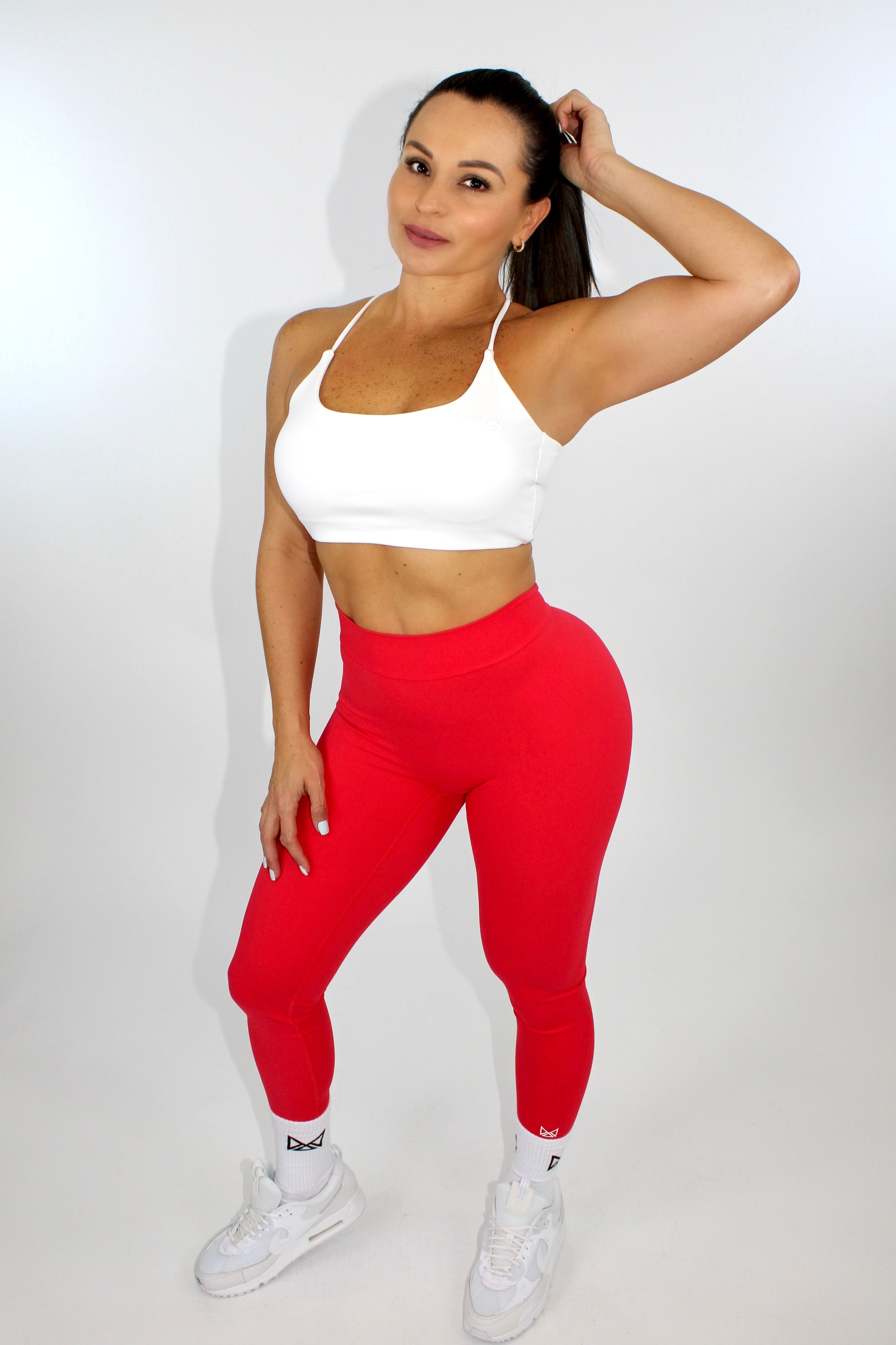 MILA MVMT Sportswear Sports Bra Strappy Back Buttery Soft - facing front