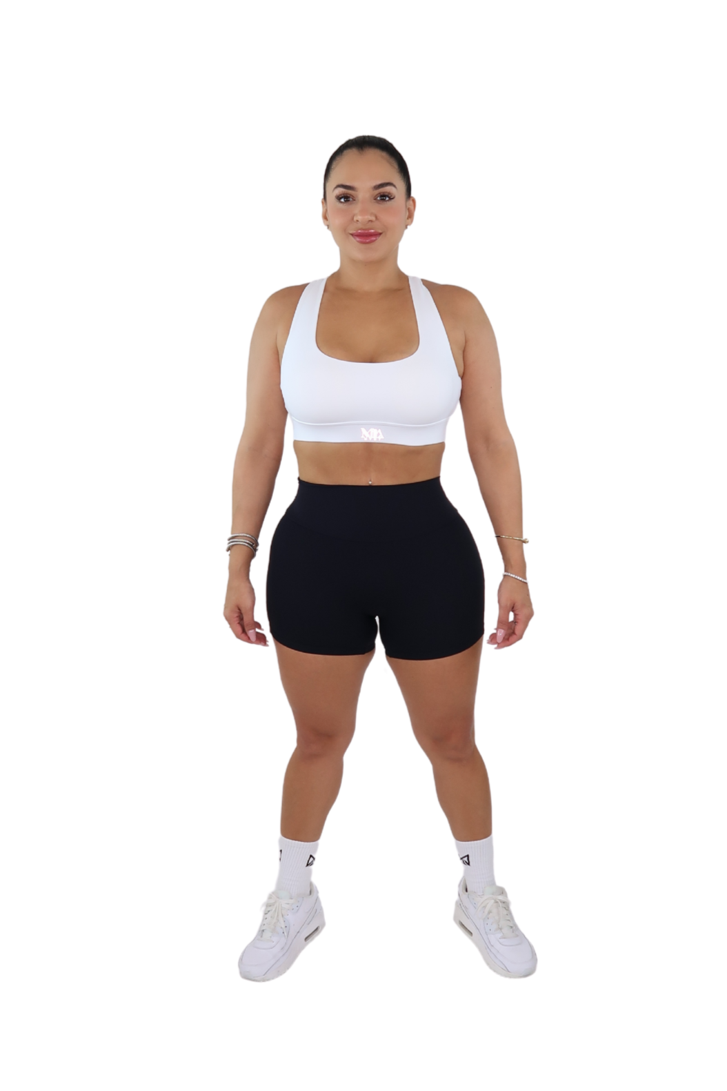 Suri Sports Bra - White - MILA MVMT