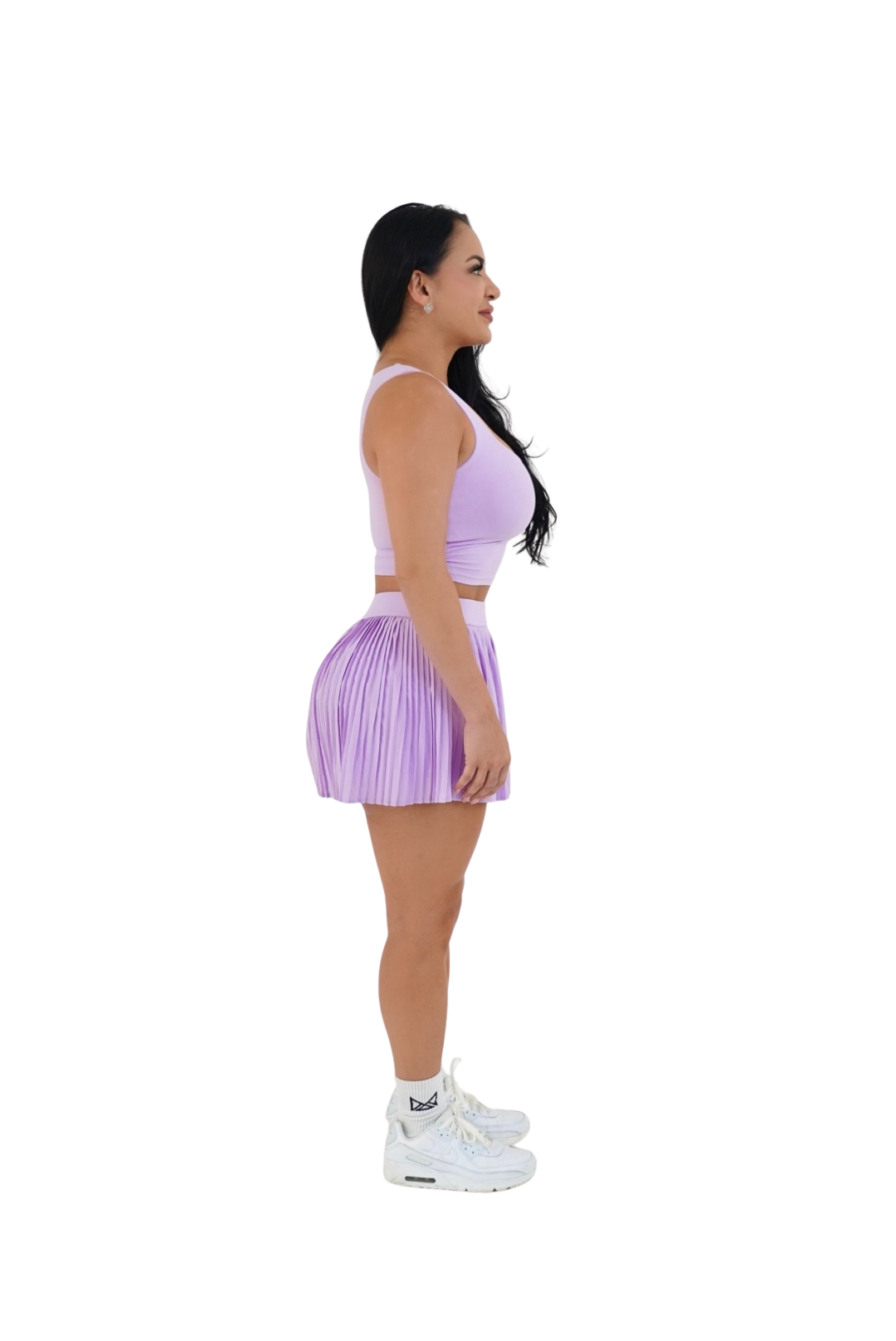 Kiki Pleated Tennis Skirt & Top Set - Lilac - MILA MVMT
