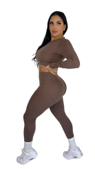 Forme Sculpt Leggings - Brown - MILA MVMT