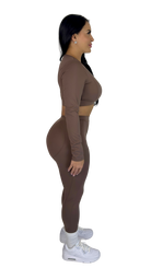 Forme Sculpt Leggings - Brown - MILA MVMT