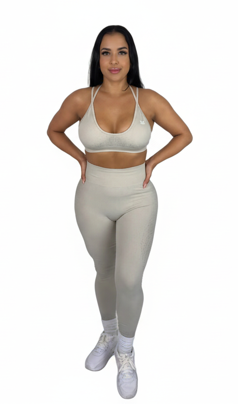 Nina Sculpt Leggings - Greige - MILA MVMT