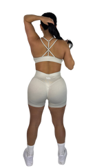 Nina Sculpt Shorts - Greige - MILA MVMT
