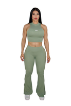 Paloma Petite Luxe Flare Legging & Top Set - Sage - MILA MVMT
