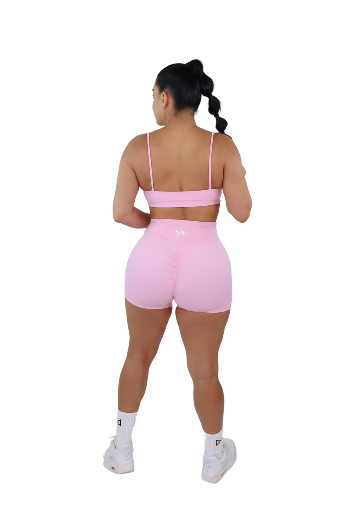 Ella Booty Sculpting Shorts & Bra Set - Cotton Candy Pink - MILA MVMT