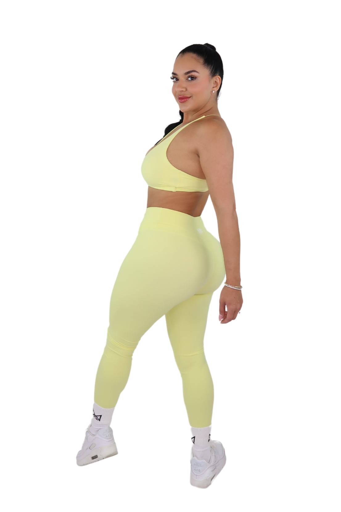 Desi Twist-Back Bra & Leggings Set - Honey Butter - MILA MVMT