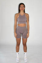 Zoey Seamless Contour Shorts - Acai front view