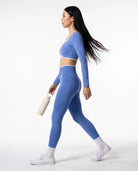 Marine Blue Leggings: Side and full set