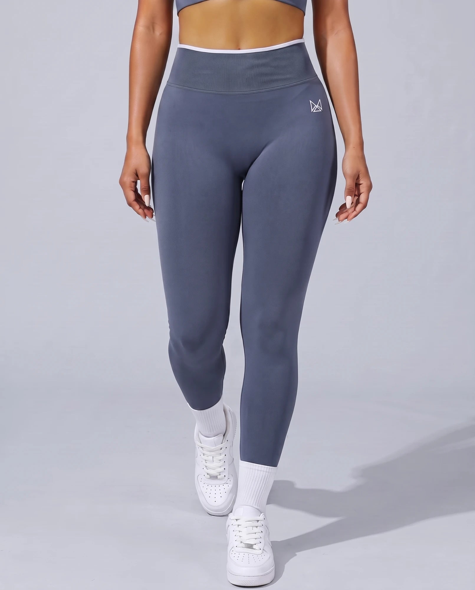 Storm Grey Leggings: Front